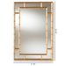 Baxton Studio Adra Modern and Contemporary Gold Finished Bamboo Accent Wall Mirror - BSORXW-8008