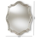 Baxton Studio Isidora Art Deco Antique Silver Finished Accent Wall Mirror - BSORXW-7346