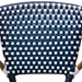 Baxton Studio Eliane Classic French Indoor and Outdoor Navy and White Bamboo Style Stackable Bistro Dining Chair Set of 2 - BSOWA-4267-Navy/White-DC
