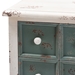 Baxton Studio Angeline Antique French Country Cottage Distressed White and Teal Finished Wood 5-Drawer Storage Cabinet - BSOHY2AB040-White-Cabinet