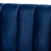 Baxton Studio Milena Glam Royal Blue Velvet Fabric Upholstered Gold-Finished Sofa - BSOTSF5504A-Dark Royal Blue/Gold-SF