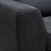 Baxton Studio Petra Modern and Contemporary Charcoal Fabric Upholstered Right Facing Sectional Sofa - BSOU9380K-Dark Grey-RFC-SF