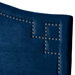 Baxton Studio Aubrey Modern and Contemporary Royal Blue Velvet Fabric Upholstered King Size Headboard - BSOBBT6563-Navy Blue-HB-King