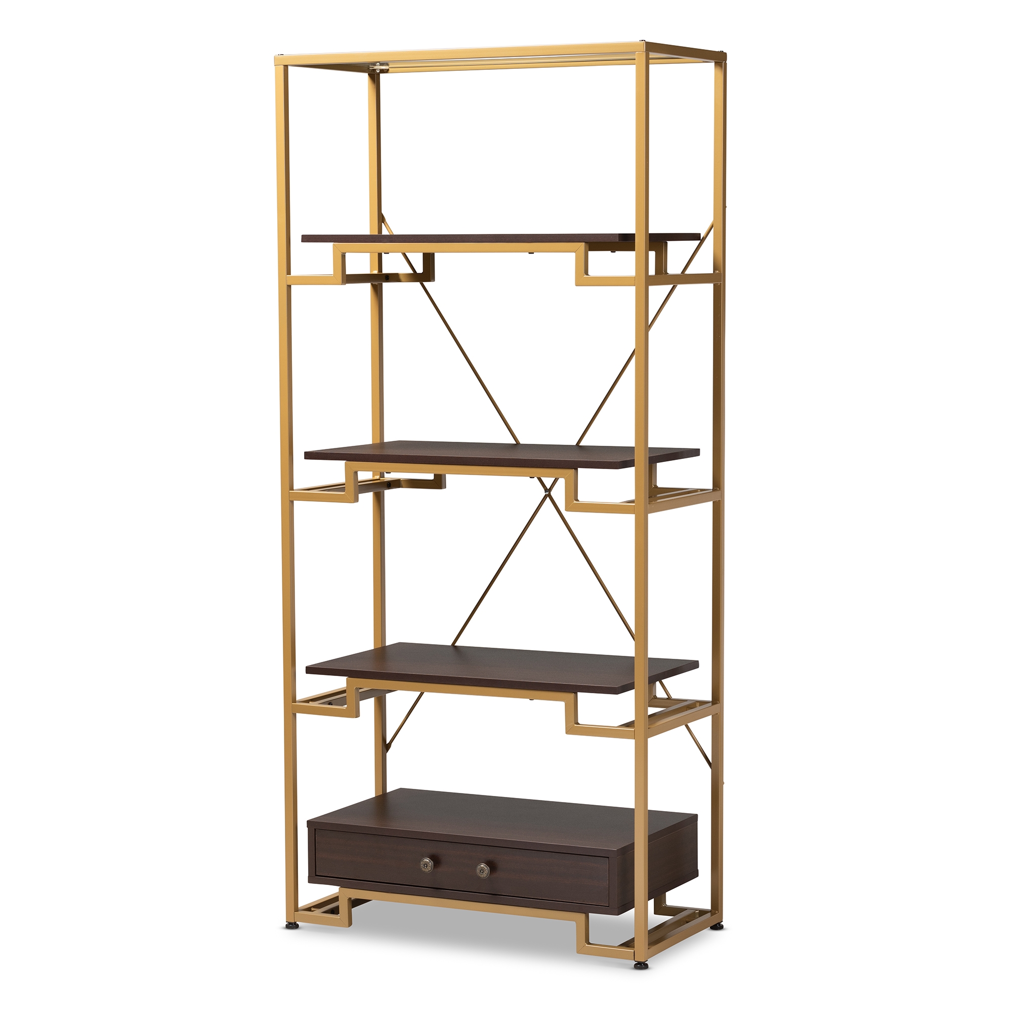 Baxton Studio Cerelia Modern And Contemporary Gold Tone Steel And