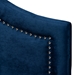 Baxton Studio Rita Modern and Contemporary Navy Blue Velvet Fabric Upholstered Queen Size Headboard - BSOBBT6567-Navy Blue-HB-Queen