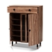 Baxton Studio Valina Modern and Contemporary 2-Door Wood Entryway Shoe Storage Cabinet with Drawer - BSOFP-1805-5010