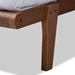 Baxton Studio Kaia Mid-Century Modern Walnut Brown Finished Wood King Size Platform Bed Frame - BSOMG0002-Ash Walnut-King
