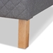 Baxton Studio Aneta Modern and Contemporary Grey Fabric Upholstered King Size Platform Bed - BSOCF9014-Grey-King