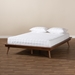 Baxton Studio Karine Mid-Century Modern Walnut Brown Finished Wood King Size Platform Bed Frame - BSOMG0004-Ash Walnut-King-Frame