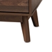 Baxton Studio Lena Mid-Century Modern Walnut Brown Finished 6-Drawer Wood Dresser - BSOLV4COD4231WI-Columbia-6DW-Dresser