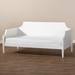 Baxton Studio Mariana Classic and Traditional White Finished Wood Twin Size Daybed - BSOMariana-White-Daybed