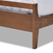 Baxton Studio Avena Mid-Century Modern Walnut Finished Wood Queen Size Platform bed - BSOAvena-Walnut-Queen