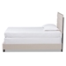 Baxton Studio Ansa Modern and Contemporary Beige Fabric Upholstered Twin Size Bed - BSOCF9084C-Beige-Twin