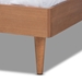 Baxton Studio Rina Mid-Century Modern Ash Wanut Finished King Size Wood Bed Frame - BSOMG97151-Ash Walnut-King-Frame
