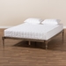 Baxton Studio Iseline Modern and Contemporary Antique Grey Finished Wood King Size Platform Bed Frame - BSOMG0001-Weather Grey-King