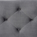 Baxton Studio Hannah Modern and Contemporary Grey Velvet Fabric Upholstered Button-Tufted Storage Ottoman Bench - BSOBBT3136-Grey Velvet/Walnut-Otto