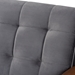 Baxton Studio Asta Mid-Century Modern Grey Velvet Fabric Upholstered Walnut Finished Wood Sofa - BSOTOGO-Grey Velvet/Walnut-SF