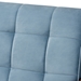 Baxton Studio Asta Mid-Century Modern Light Blue Velvet Fabric Upholstered Walnut Finished Wood Sofa - BSOTOGO-Light Blue Velvet/Walnut-SF