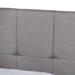Baxton Studio Netti Light Grey Fabric Upholstered 2-Drawer Queen Size Platform Storage Bed - BSONetti-Grey-Queen