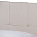 Baxton Studio Netti Beige Fabric Upholstered 2-Drawer Queen Size Platform Storage Bed - BSONetti-Beige-Queen