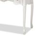 Baxton Studio Sophie Classic Traditional French Country White and Brown Finished Small 3-Drawer Wood Console Table - BSO132050-White-Console