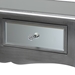 Baxton Studio Leonie Modern Transitional French Brushed Silver Finished Wood and Mirrored Glass 2-Drawer Console Table - BSOYA2-Silver-Console