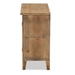Baxton Studio Clement Rustic Transitional Medium Oak Finished 2-Door Wood Spindle Accent Storage Cabinet - BSOLD19A005-Medium Oak-Cabinet