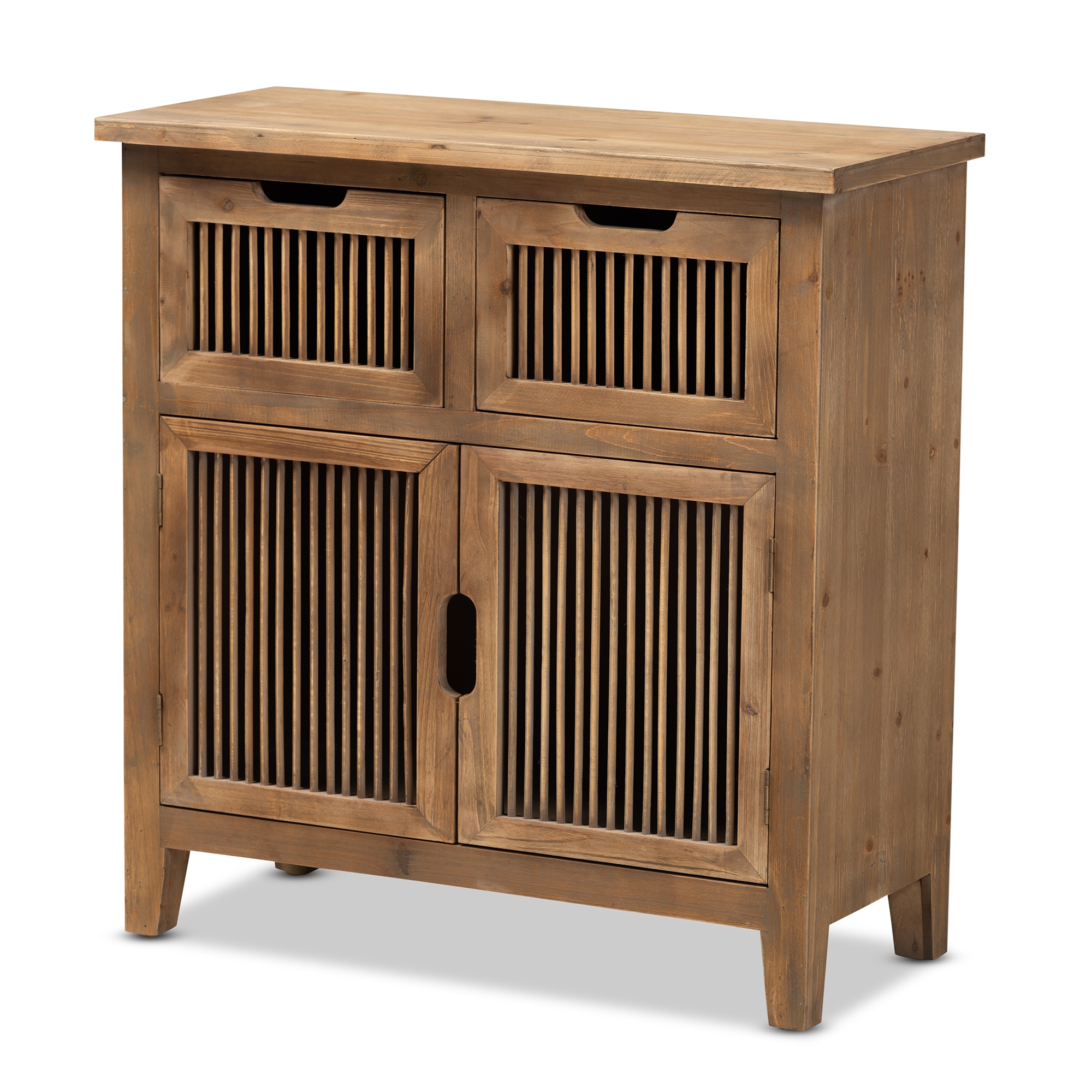 Furniture To Go 3 Medium Oak Wide 2 Door 6 Drawer Sideboard