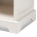 Baxton Studio Chase Modern Transitional White Finished 1-Drawer Wood End Table - BSOSR161050-White-ET