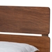 Baxton Studio Anthony Modern and Contemporary Walnut Brown Finished Wood King Size Panel Bed - BSOMG0024-Walnut-King
