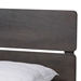 Baxton Studio Anthony Modern and Contemporary Dark Grey Oak Finished Wood Queen Size Panel Bed - BSOMG0024-Green Gray-Queen