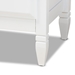 Baxton Studio Naomi Classic and Transitional White Finished Wood 6-Drawer Bedroom Dresser - BSOMG0038-White-6DW-Dresser