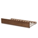 Baxton Studio Midori Modern and Contemporary Transitional Walnut Brown Finished Wood Twin Size Trundle Bed - BSOMG0046-1-Walnut-Trundle