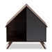 Baxton Studio Mia Modern and Contemporary Two-Tone Walnut Brown and Grey Finished Wood Cat Litter Box Cover House - BSOSECHC150120WI-Columbia-Cat House