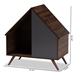 Baxton Studio Mia Modern and Contemporary Two-Tone Walnut Brown and Grey Finished Wood Cat Litter Box Cover House - BSOSECHC150120WI-Columbia-Cat House