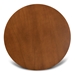 Baxton Studio Irene Modern and Contemporary Walnut Brown Finished 35-Inch-Wide Round Wood Dining Table - BSORH7231T-Walnut-35-IN-DT