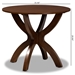 Baxton Studio Tilde Modern and Contemporary Walnut Brown Finished 35-Inch-Wide Round Wood Dining Table - BSORH7232T-Walnut-35-IN-DT
