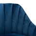 Baxton Studio Kailyn Glam and Luxe Navy Blue Velvet Fabric Upholstered and Gold Finished Chaise - BSOTSF-6720-Navy Blue Velvet/Gold-Chaise