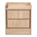 Baxton Studio Hale Modern and Contemporary Oak Finished Wood 1-Door Nightstand - BSOET8003-Oak-NS