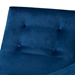 Baxton Studio Perris Mid-Century Modern Navy Blue Velvet Fabric Upholstered and Walnut Brown Finished Wood Lounge Chair - BSOBBT8042-Navy Velvet/Walnut-CC