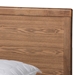 Baxton Studio Tamsin Modern Transitional Ash Walnut Brown Finished Wood King Size 4-Drawer Platform Storage Bed with Built-In Shelves - BSOTamsin-Ash Walnut-King