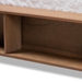 Baxton Studio Tamsin Modern Transitional Ash Walnut Brown Finished Wood King Size 4-Drawer Platform Storage Bed with Built-In Shelves - BSOTamsin-Ash Walnut-King