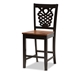 Baxton Studio Gervais Modern and Contemporary Transitional Two-Tone Dark Brown and Walnut Brown Finished Wood 5-Piece Pub Set - BSORH339P-Dark Brown/Walnut-5PC Pub Set
