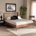 Baxton Studio Toru Mid-Century Modern Ash Walnut Finished Wood Full Size Platform Bed - BSOToru-Ash Walnut-Full