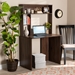 Baxton Studio Arlo Modern and Contemporary Walnut Brown Finished Wood Computer Desk - BSOSESD8013WI-Columbia-Desk