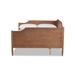 Baxton Studio Alya Classic Traditional Farmhouse Walnut Brown Finished Wood Full Size Daybed - BSOMG0016-1-Walnut-Daybed-Full
