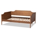 Baxton Studio Alya Classic Traditional Farmhouse Walnut Brown Finished Wood Full Size Daybed - BSOMG0016-1-Walnut-Daybed-Full