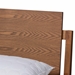 Baxton Studio Giuseppe Modern and Contemporary Walnut Brown Finished King Size Platform Bed - BSOMG-0049-Ash Walnut-King