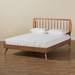 Baxton Studio Emiko Modern and Contemporary Walnut Brown Finished Wood King Size Platform Bed - BSOEmiko-Ash Walnut-King