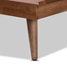 Baxton Studio Karine Mid-Century Modern Walnut Brown Finished Wood Twin Size Platform Bed - BSOMG0004-Ash Walnut-Twin